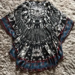 Tolani poncho tunic dress